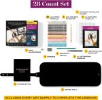 Prismacolor Technique, Art Supplies and Digital Art Lessons, Animal Drawings Set, Level 3, How to Draw Animals with Colored Pencils, and More, Includes Artist Roll Case, Dog, Cat & Pet Lesson, 28 Ct - Image 4